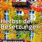 Wir werden wieder #besetzen.